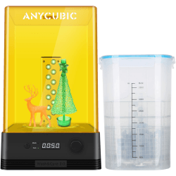 ANYCUBIC Wash & Cure Maschine 2.0 für LCD/DLP/SLA Resin 3D Drucker Modell, 2 in 1 Wascheimer und UV Durchhärtegerät für Photon Mono 2/D2/Ultra/Mars 2/Mars 2 Pro,Wasch Größe 120 * 74 * 235mm Wash & Cure 2.0 Wash and Cure 2.0