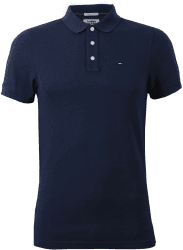 Tommy Hilfiger Organic Cotton Fine Pique Slim Polo (DM0DM04266) black iris