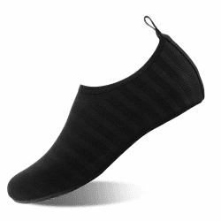 IceUnicorn Schwimmschuhe Badeschuhe Damen Herren Strandschuhe Aquaschuhe Surfschuhe Wasserschuhe für Sommer Beach Pool Yoga 42/43 EU 2 Schwarz