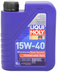LIQUI MOLY Touring High Tech Diesel Specialoil 15W-40 | 1 L | mineralisches Motoröl | Art.-Nr.: 1070 1 Liter Single