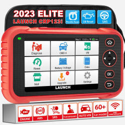2023 LAUNCH creader Elite CRP123i obd2 diagnosegerät ENG/ABS/SRS/at diagnosegerät Auto für alle Fahrzeuge,3 Rückstellservice Drosselklappe neu Lernen/Öl Reset/SAS Kalibrierung, Batterie Test, AutoVIN LAUNCH CRP123i