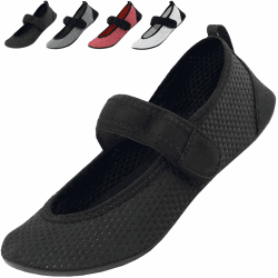 Acfoda Unisex Erwachsene Barfußschuhe mit Klettverschluss Gr.36-47 36/37 EU Neu Schwarz