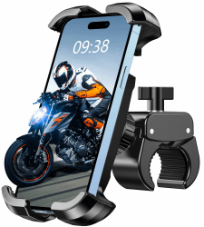 CIRYCASE Handyhalterung Fahrrad mit [Robuster Klemme], [Rundum Sichere] Handyhalterung Motorrad für Fahrrad, Roller Lenker, [1 Sek Legen und Nehmen] Handyhalter Fahrrad Kompatibel mit 4,7"-6,8" Handys