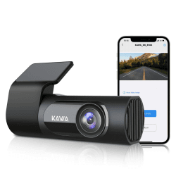 Dashcam Auto, KAWA 2K 1440P Voll QHD Dashcam - 360 Grad Drehbares Gehäuse Eingebautes WLAN, 24Std.Parküberwachung und G-Sensor,145°Weitwinkel,WDR mit Super-nachtsicht, APP Steuerung, Loop-Aufnahm,D6 Dashcam 2K D6