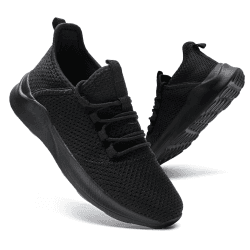 AZSDXS Sneaker Damen Schuhe Sportschuhe Turnschuhe Hallenschuhe Damen Laufschuhe Schuhe Damen Sneaker 38 EU Schwarz 3