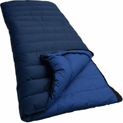 Lowland Outdoor Companion NC 2 Daunenschlafsack, Blau, 220x80 cm Single
