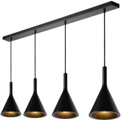 Lucide Gipsy 4-flammig E27 schwarz (35410/04/30)