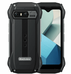 Blackview N6000 Mini Outdoor Handy ohne Vertrag, 4,3-Zoll-Display, 48MP+16MP Kamera, Helio G99 16GB+256GB, IP68 IP69K Wasserdichtes Android 13 Handy, Handschuhmodus, 3880mAh Akku, GPS NFC Schwarz