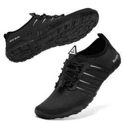 Racqua Wasserschuhe Badeschuhe Schwimmschuhe Damen/Herren 41 EU Hd102eu Schwarz