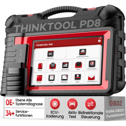 OBD2 Diagnosegerät, THINKCAR PD8 OE-Ebene Diagnosegerät Auto Mit Alle Systemdiagnose und 34 Servicefunktionen, KFZ Auslesegerät für Aktiv Test/ECU-Kodierung/Bidirektionale Steuerung, Kostenlos Nutzung DE-PD8