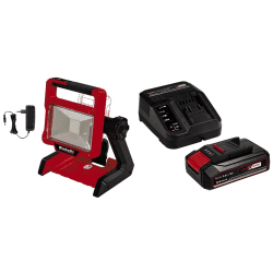 Einhell Akku-Lampe TE-CL 18/2000 LiAC Power X-Change (Li-Ion, 18 V, 2000 lm, 5700 K, 20 LEDs, schwenkbarer Leuchtkopf, 3 Helligkeitsstufen, Hybridfunktion, inkl. 2,5 Ah Akku und Ladegerät)