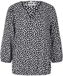 Tom Tailor Gemusterte Bluse (1032575) navy geometric design