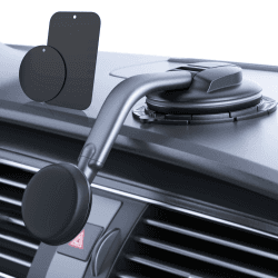 Handyhalterung Auto Magnet [Starker Magnet Handy Halterung fürs Auto] 360° Verstellbare Magnetische Handyhalterung für Auto Saugnapf Universal Kfz Handyhalter Auto für iPhone Android Smartphone Gray