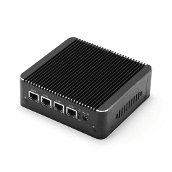 Micro Firewall Appliance, Mini PC, pFsense Plus, Mikrotik, OPNsense, VPN, Router PC, Celeron J4125, HUNSN RS34g, AES-NI, 4 x Intel 2.5GbE I226-V LAN, 2 x USB3.0, VGA, HDMI, Fanless, 8G RAM, 128G SSD 8G RAM 128G SSD J4125/ 4 x 2.5GbE I226-V