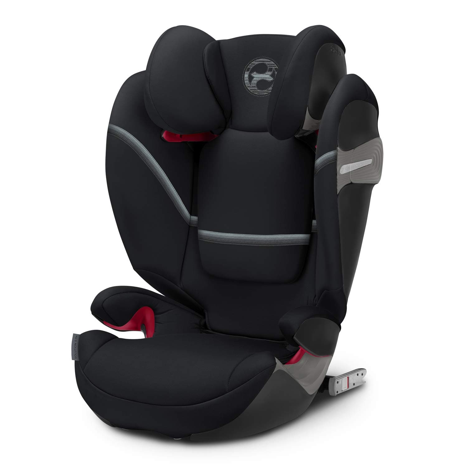 CYBEX Gold Kinder-Autositz Solution S-Fix, Für Autos mit und ohne ISOFIX, Gruppe 2/3 (15-36 kg), Ab ca. 3 bis ca. 12 Jahre, Deep Black Deep Black Single