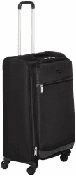 Amazon Basics - Roll-Reisetrolley, 74 cm, Schwarz 74cm Schwarz