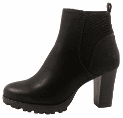 Elara Damen Stiefeletten Ankle Boots Chunkyrayan 40 EU Schwarz Hamburg