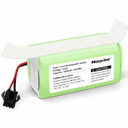 morpilot Ersatzakku für eufy RoboVac, 3200mAh Li-ion 14.6V Kompatibel mit Eufy RoboVac 11 11S 11S MAX G10 Hybrid 15C 15T 30 35C Tesvor X500 Ecovacs Deebot N79 N79S DN622,IKOHS NETBOT S14 S15 Zubehör ohne Bürste