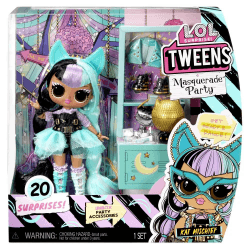 L.O.L. Surprise Tweens Masquerade Party Modepuppe mit 20 Überraschungen - Kat Mischief - Inklusive Partyzubehör und Zwei Fashion Looks - Für Kinder & Sammler ab 4 Jahren