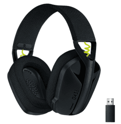 LOGITECH G435 LIGHTSPEED Kompatibel mit Dolby Atmos, PC, PS4, PS5 und Handy, kabelloses, Over-ear Gaming-Headset Bluetooth Schwarz