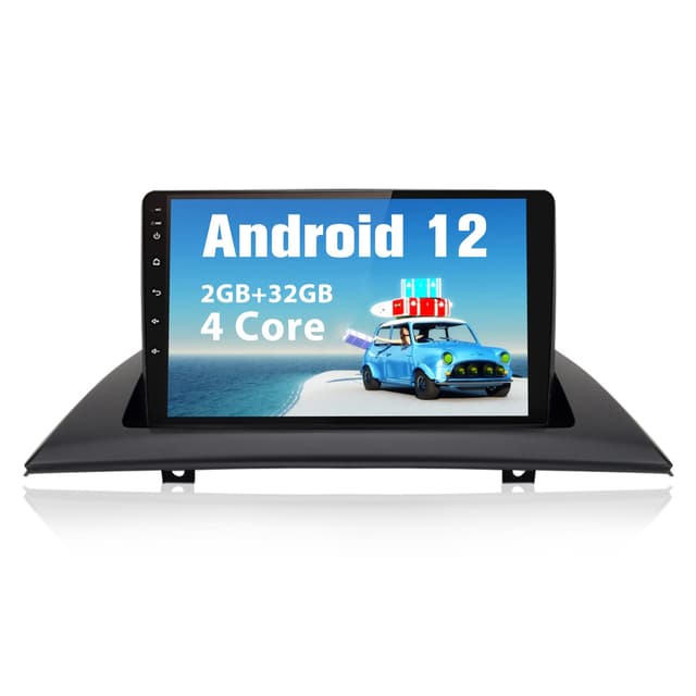 AWESAFE Autoradio für BMW E83 Android 12 Radio 2GB + 32GB mit Navigation unterstützt Bluetooth FM/AM DAB+ WLAN USB Carplay Lenkradsteuerung Für E81 2GB+32GB