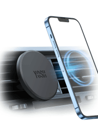 YOSH Mag-Safe Handyhalterung Auto für iPhone 15/14/13/12 Serie & Magsafe-Hüllen, 2022 handyhalter Auto Magnet lüftung, KFZ magnetische handyhalterung ohne zusätzliche Metallplatten schwarz