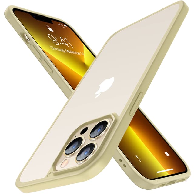 CASEKOO Upgrade Matt Power für iPhone 13 Pro Hülle [SGS-Militärschutz] Stoßfeste Schutzhülle (Anti-Fingerabdruck) Dünne Griffige Handyhülle iPhone 13 Pro Case - Beige Beige iPhone 13 Pro
