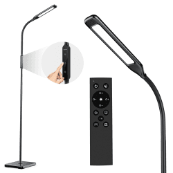 LASTAR LED Stehlampe, 550 Lumen Stehlampe mit einstellbarer 3000K-6500K Farbtemperatur & 5 Helligkeitsstufen, 1H Timer & Memory Funktion Stehlampen mit Fernbedienung und Touch Control für Wohnzimmer Upgrade der Fernbedienung