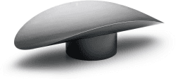 Höfats Ellipse braun Stahl 110 x 55 cm, H: 36 cm