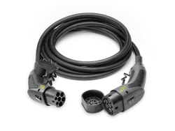 Juice Flow 6 Meter, Typ 2 Ladekabel 22kw für Elektroautos EV/PHEV, 32A 3-Phasig, Typ 2 auf Typ 2, Silberkontakte, TÜV Rheinland, Kompatibel mit Alle EV (Tesla, Audi, VW, FIAT, Hyundai usw)