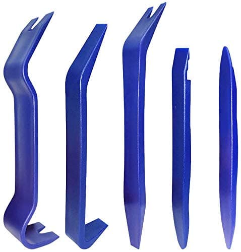 Manelord Auto zierleistenkeile set, demontage werkzeug innenraum verkleidung, türverkleidung werkzeug für Fahrzeug Innen Verkleidung Reparatur Zierleisten Keil Clip Löser, 5 teilig blue1