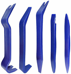 Manelord Auto zierleistenkeile set, demontage werkzeug innenraum verkleidung, türverkleidung werkzeug für Fahrzeug Innen Verkleidung Reparatur Zierleisten Keil Clip Löser, 5 teilig blue1