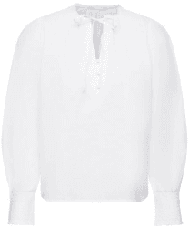 Esprit Baumwollbluse mit Bindedetail (023CC1F303) white