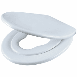 WOLTU WS2601 Toilettensitz Wc Sitz Deckel Absenkautomatik, Kunststoff, Fix-Clip, Mit integriertem Kindersitz Softclose, Antibakteriell