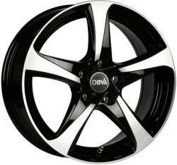 DBV 5SP 001 (7x17) schwarz frontpoliert
