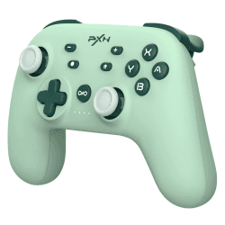 PXN P50L Wireless Switch Controller, Makro-Tasten, Turbo, APP Tool, 6-Achsen-Gyroskop, Wach auf, Vibration, Switch Pro Controller für Switch Lite | OLED & PC (Steam) -Grün