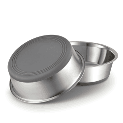 PEGGY11 Hundeschalen aus Edelstahl aus Metall| Rutschfestes Silikonkautschuk-Bodendesign| 900ml, 2 Stücke