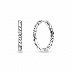 PANDORA Damen Ohrstecker "Creolen" silber 299532C00