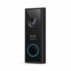 eufy Security, zusätzliche kabellose Video-Türklingel Akku, 2K HD, Türklingel mit Kamera-Funktion, gebührenfrei, Personenerkennung, Audiofunktion(HomeBase 2 notwendig)(Generalüberholt)