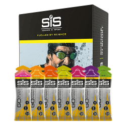 Science in Sport GO Isotonic Energy Gels Sportgetränk, Isotonisches Sportgetränk / Laufgel mit 22g Kohlenhydraten, zuckerarm, diverse Sorten, 60ml je Beutel (15er Packung)