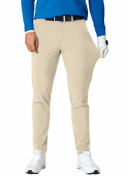 JMIERR Stretch Golfhose Herren Lang Golf Pants mit 5 Taschen Fall Freizeithose Slim Fit Chino Hose 2023 Business Trousers L B Beige