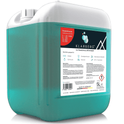 KLARBERG® Ultraschallreiniger Konzentrat 1:100 Reinigungsmittel für Ultraschallgeräte - Brillenreiniger, Schmuckreiniger, Dentalreiniger, Vergaser und Silber Reiniger für Ultraschallgerät (5L) 5 l (1er Pack)