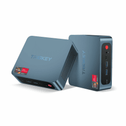 TRIGKEY Mini PC Ryzen 7 AMD R7 5700U 8C/16T 16G DDR4 500G M.2 NVME SSD S5 Mini Computer, HDMI+DP+Type-C，4K@60Hz UHD Graphics, Wi-FI 6, BT 5.2, USB 3.2 Speed S5 Pro 16G/500G