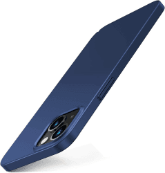 TORRAS [2023 Neu] Extrem Dünn für iPhone 13 Hülle(Nie Staub anhaftend)(mit 2 Schutzglas) Unzerbrechlich Schutz Exzellente Velvety Touch Handyhülle iPhone 13 Schutzhülle Slim iPhone 13 Case Blau 4-Blau