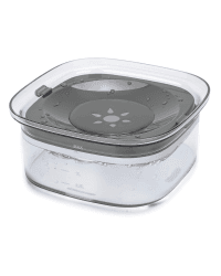 PETTOM Wassernapf Hund ohne Sabbern 2L, Trinknapf Hund Anti Schlabber, Wassernapf für Hunde Anti Schwapp, Hundenapf Auslaufsicher Groß Grau