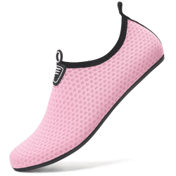 Sixspace Badeschuhe Wasserschuhe Strandschuhe Schnell Trocknend Schwimmschuhe Breathable Aquaschuhe Surfschuhe für Herren Damen Gr.34-47 37 EU 645 Rosa