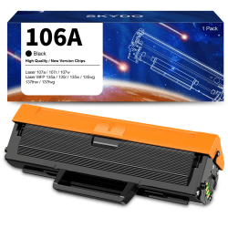 106A W1106A Toner Kompatibel für HP 106A Toner für HP Laser MFP 135wg Toner für HP Laser 107w 107a 107r MFP 135wg MFP 137fwg MFP 135a MFP 135w MFP 135r MFP 137fnw(Schwarz, 1er-Pack) 1 Schwarz