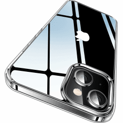 CASEKOO Crystal Clear für iPhone 14 Hülle, iPhone 13 Hülle [Nie Vergilbung] [Unzerstörbarer Militärschutz] Stoßfeste Kratzfeste Schutzhülle Transparent Case Dünne Handyhülle, Durchsichtig