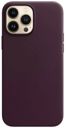 Apple Leder Case mit MagSafe (iPhone 13 Pro Max) Dunkelkirsch