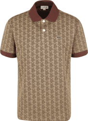 Lacoste Herren Poloshirt mit Kontrast-Polokragen und Monogramm-Aufdruck